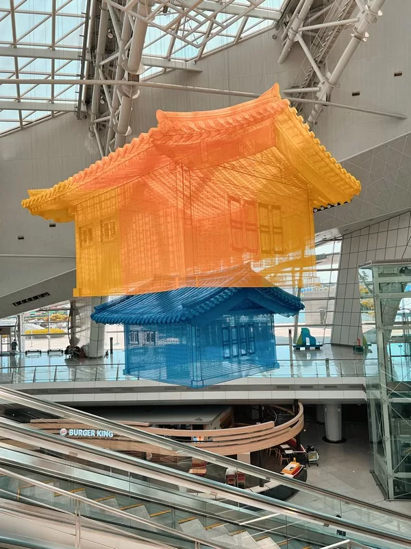 Incheon International Airporr; Do Ho Suh installation; Home Within Home