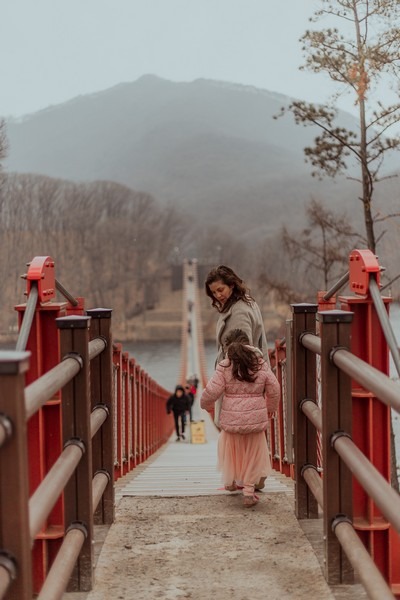 Majang Suspension Bridge, Paju, Korea: Hallie Bradley, Photo Credit: Celia Leon