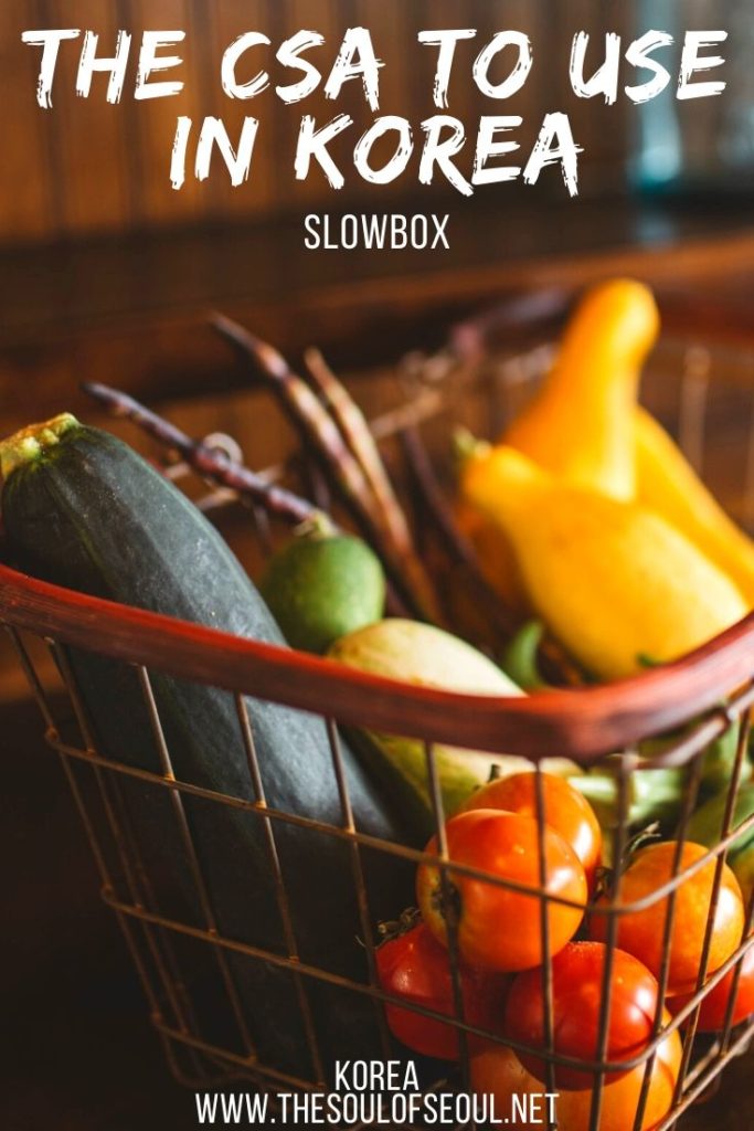 Slowbox: The CSA To Use In Korea: Looking for a sustainable farmer to consumer produce option in Korea? Want a Korean CSA? Look no further than Slowbox. Slowbox delivers ethically-sourced produce to people throughout Korea.