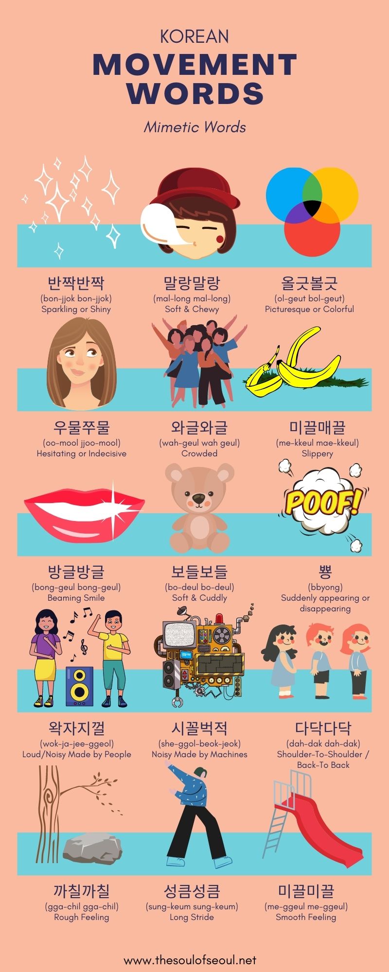 Onomatopoeia Words In Korean: Mimetic Words In Korean - The Soul of Seoul