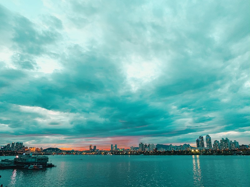 Sunset, Han River, Seoul, Korea