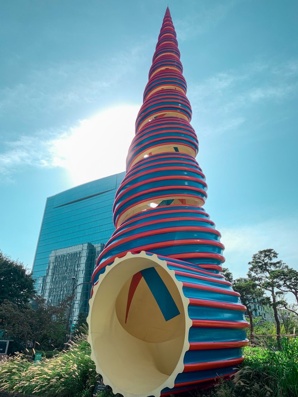 "Spring" sculpture, Cheonggyecheon Stream, Seoul, KOrea