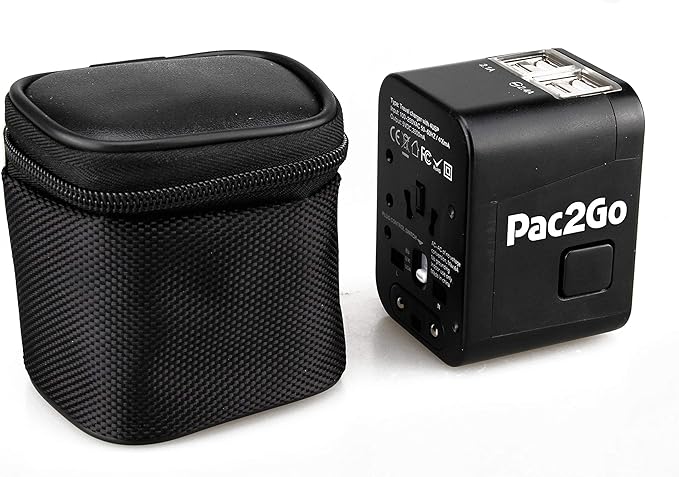 Pac2Go Universal Travel Adapter, power plug adapter