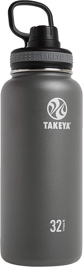 Takeya Originals Insulated Stainless Steel Water Bottle with Spout Lid