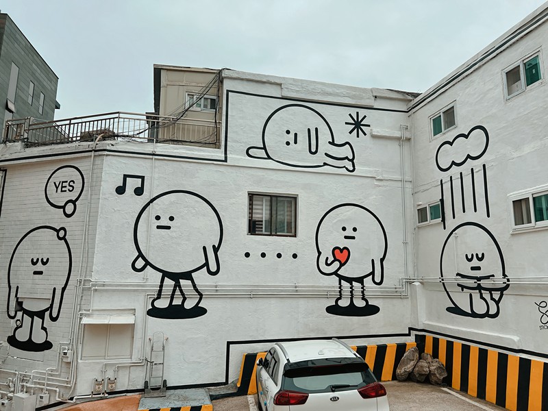 Zaemiro, Re-Draw Project, Myeongdong, Seoul, Korea: Sticky Monster Lab