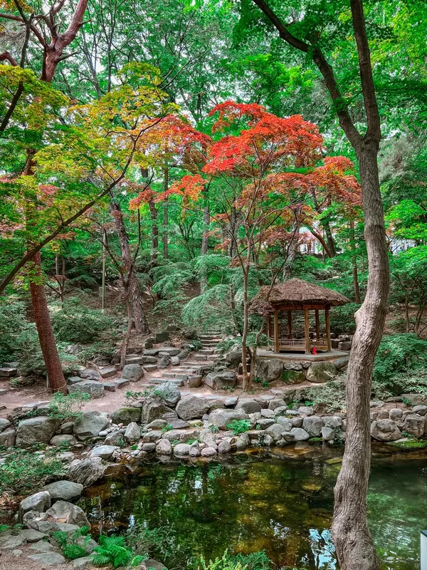 Cheongwadae (청와대), the Blue House, Seoul, Korea; Korean Hanok
