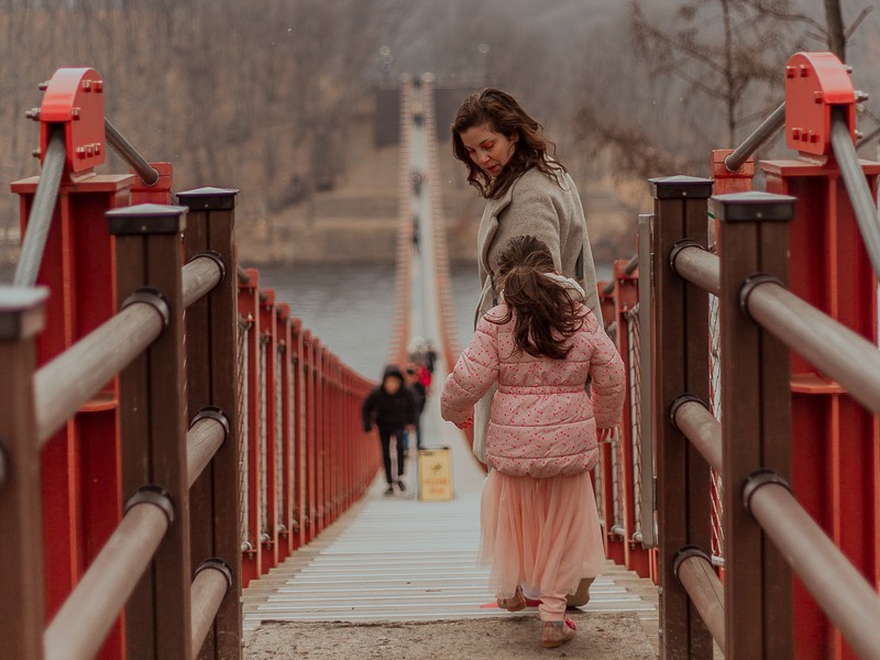 Majang Suspension Bridge, Paju, Korea: Hallie Bradley, Photo Credit: Celia Leon