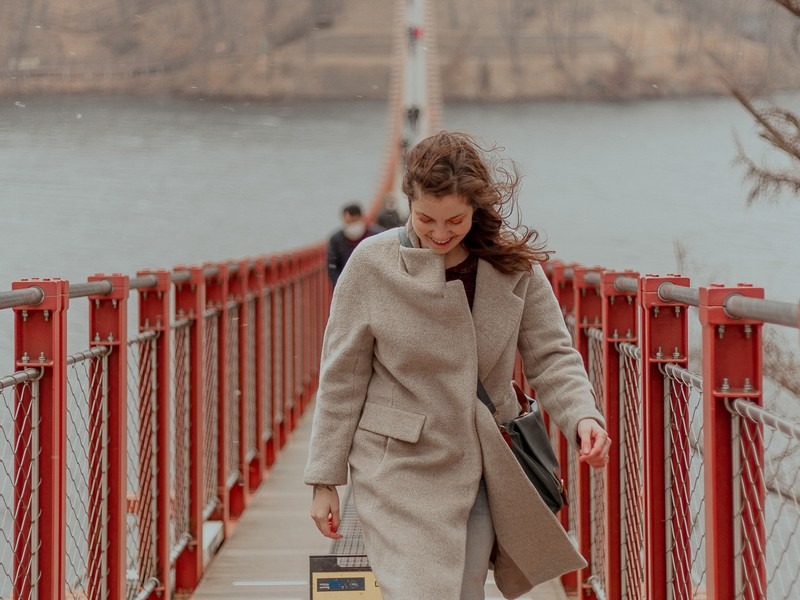 Majang Suspension Bridge, Paju, Korea: Hallie Bradley, Photo Credit: Celia Leon