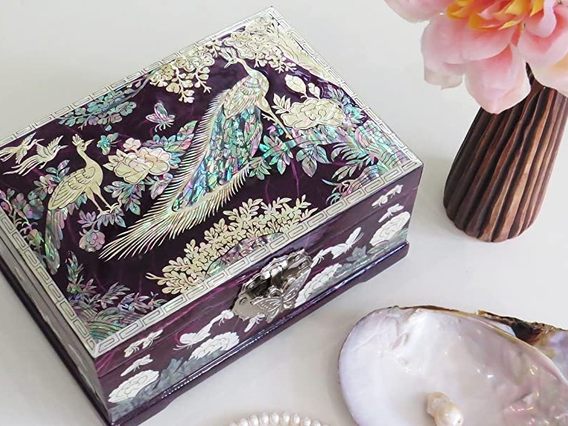 MADDesign Korean mother of pearl lacquerware jewelry box