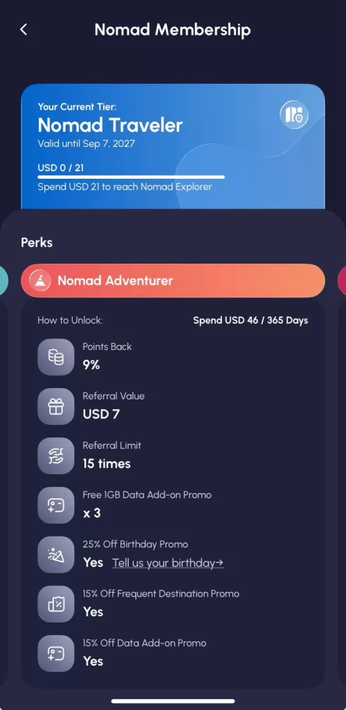 Nomad eSim plan 3