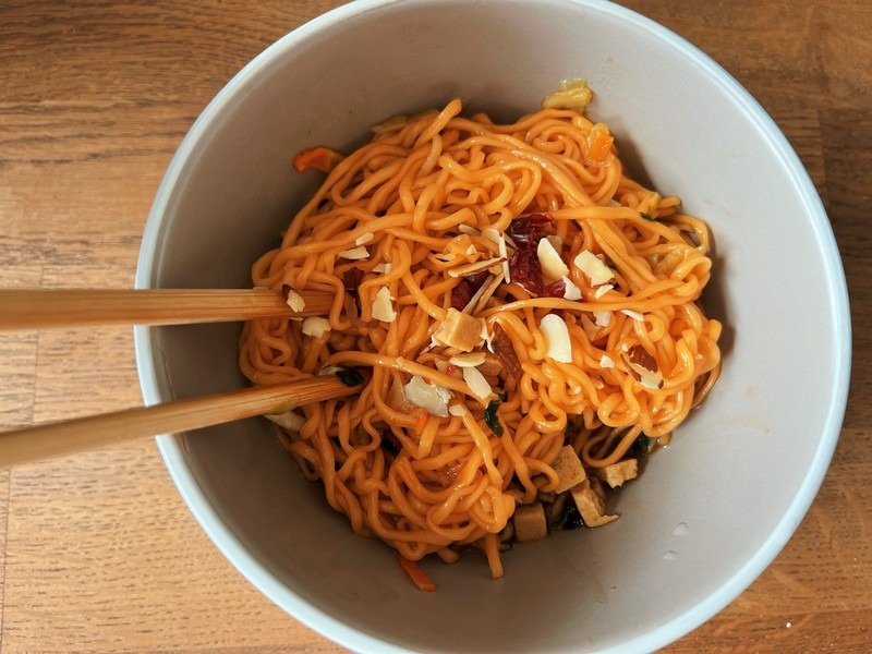 Nonshim Salad Noodles, Korean food, Korean snacks