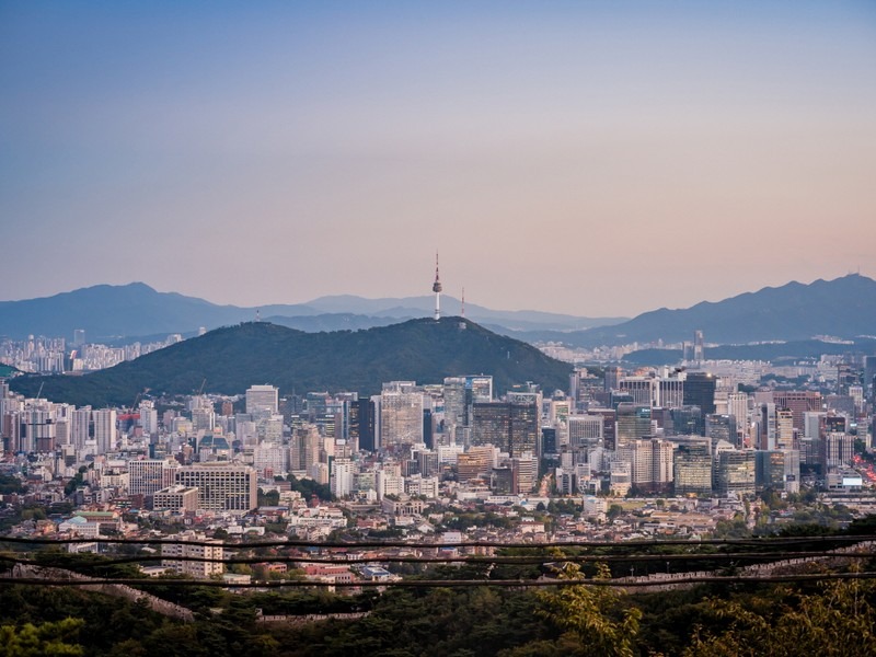 Bugak Palgakjeong Pavilion, Seoul View, Seoul, Korea