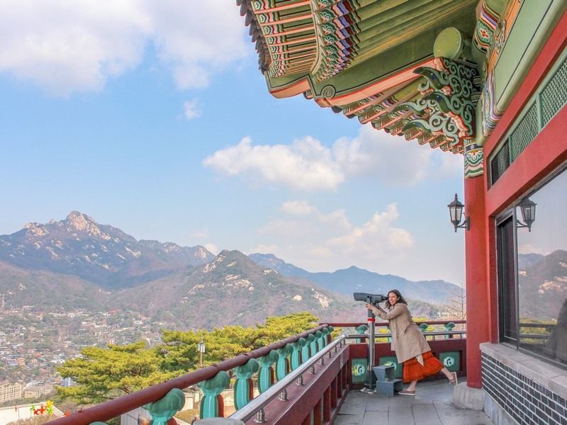 Bugak Pavilion, Bugak Skyway, Seoul, Korea: Traditional Korean pavilion