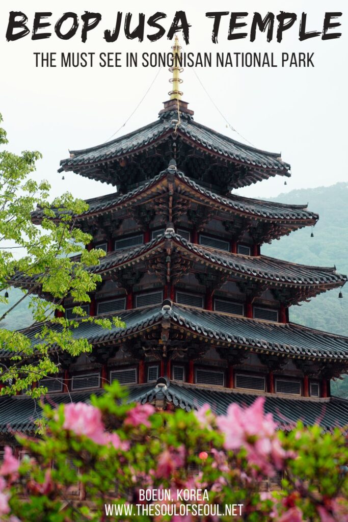 Beopjusa Temple: A Must See in Songnisan National Park: Situated in the Songnisan National Park in Chungcheongbuk-do lies one of the most beautiful Buddhist temple grounds in Korea. Home to Boeun Beopjusa Temple (보은 법주사), the temple is striking.