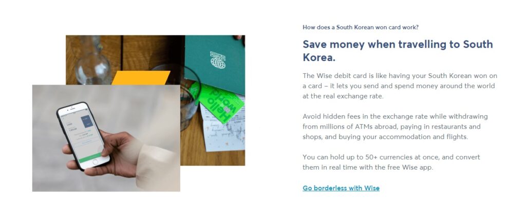Wise Travel Money Card: Korea