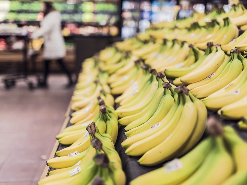 Korean grocery store, bananas