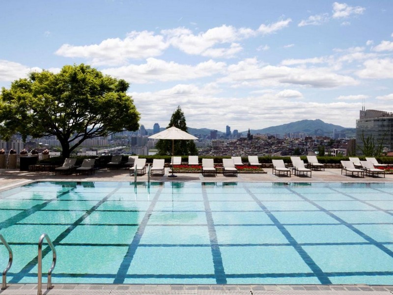 Grand Hyatt Seoul Swimming Pool, Seoul, Korea