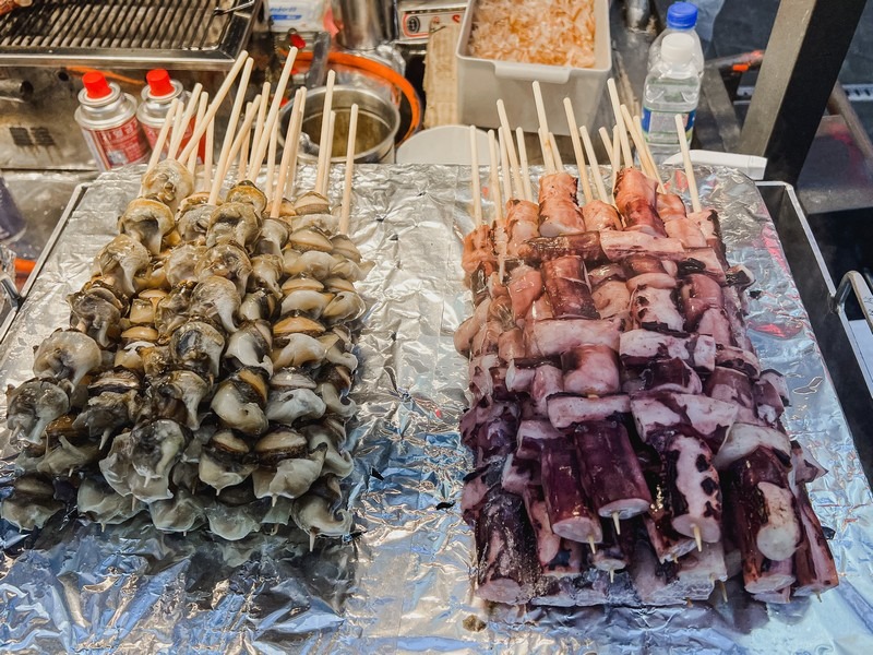 Korean street food, Myeongdong, Seoul, Korea