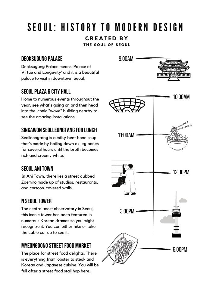 The Soul of Seoul: Seoul 1-day Itinerary: History To Modern Design