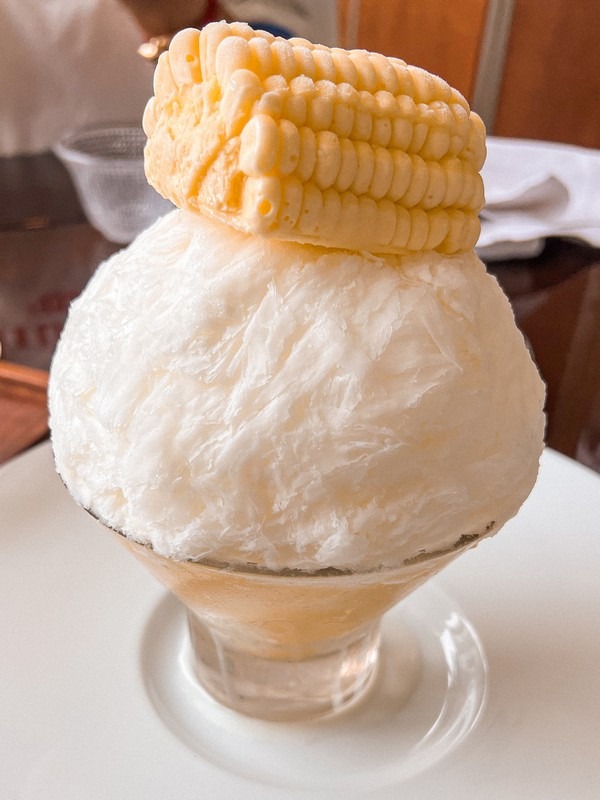 Corn bingsu, Maison De La Categorie (메종드라카테고리), Cheongdam-dong, Gangnam-gu, Seoul