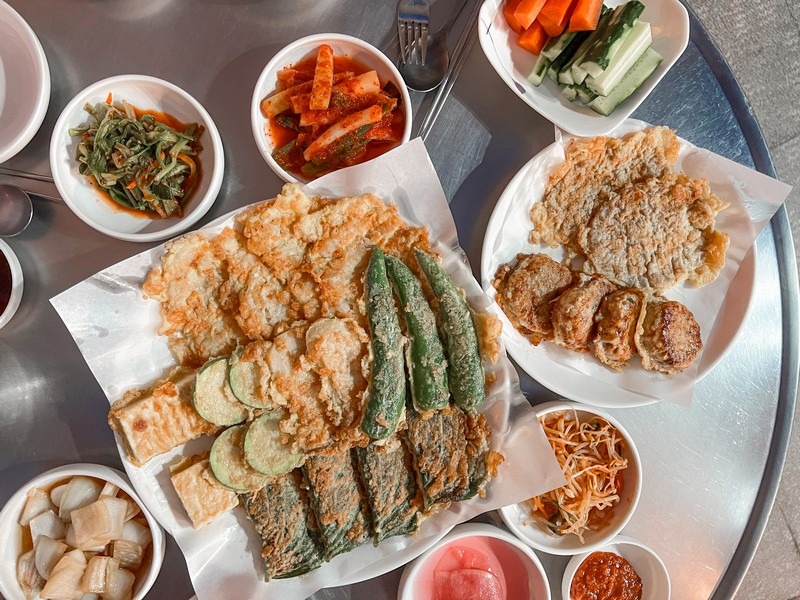 twigim, jeon, Korean food