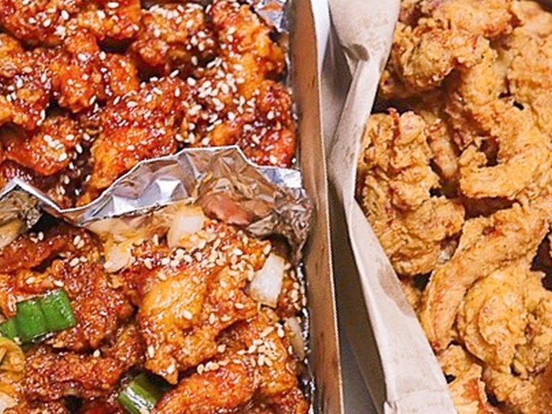 Norang Tongdak (노랑통닭), Korean fried chicken