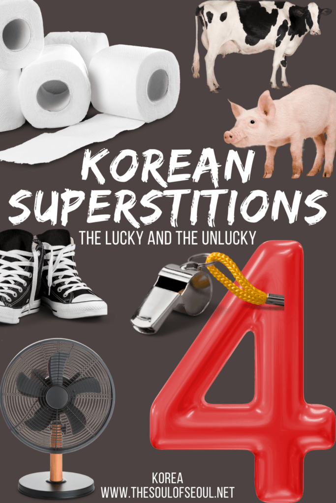 30 Korean Superstitions You've Probably Never Heard Of: From death by fan and no fours in elevators, here are 30 Korean superstitions that you should know so you don't commit a faux pas. What's lucky? What isn't?