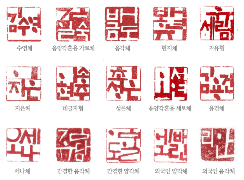 Korean name stamp, Korean name seal, dojang