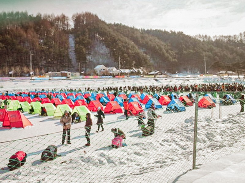 Ice Fishing Festival, Korea