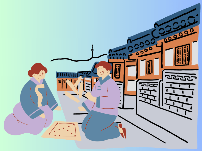 yut nori (윷노리), traditional Korean game