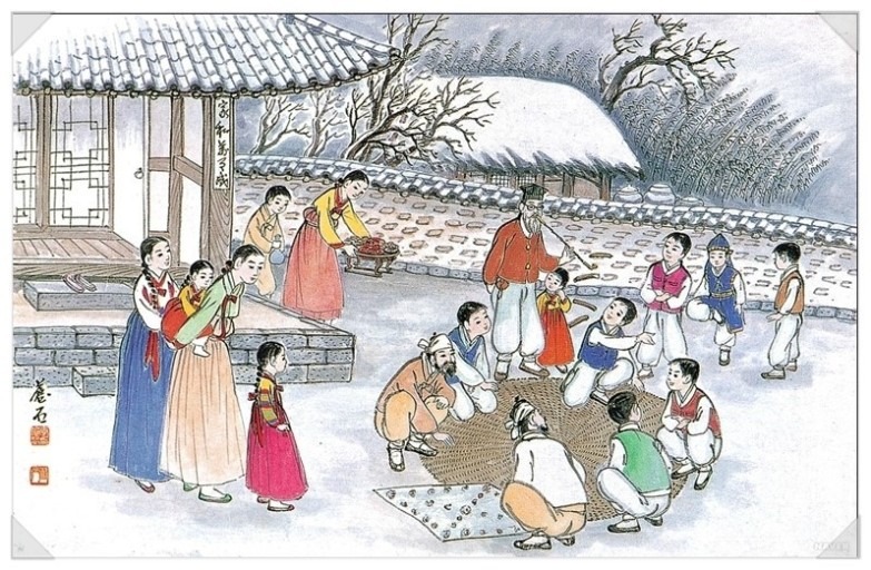 yut nori (윷노리), traditional Korean game