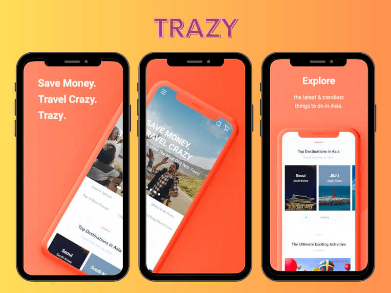 Trazy App, Korean tour app