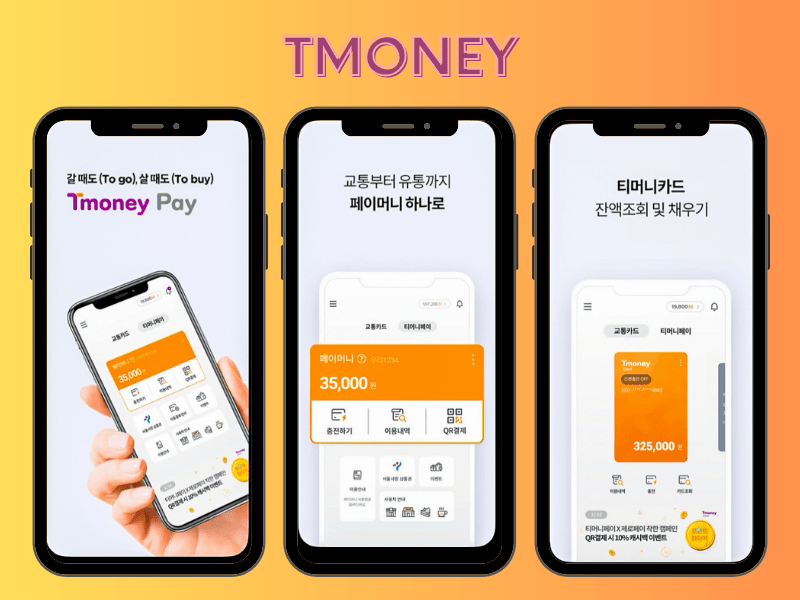 T Money & Korea Transit Card Balance; Korea navigation app