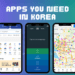 Korean apps, apps to download to travel to Korea