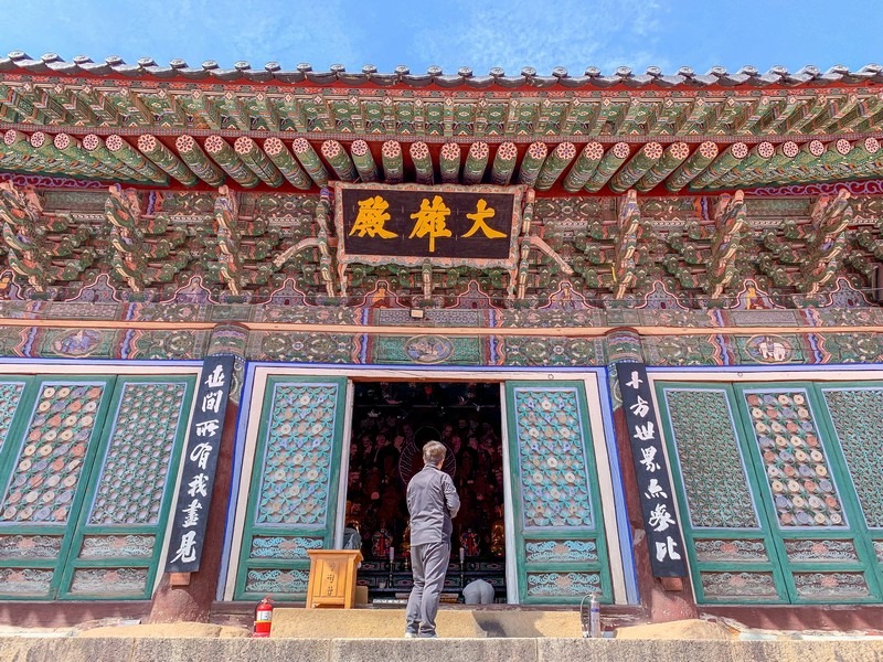 Donghwasa Temple (Daegu) (동화사(대구)), Daegu, Korea: Korean temple, lotus lanterns