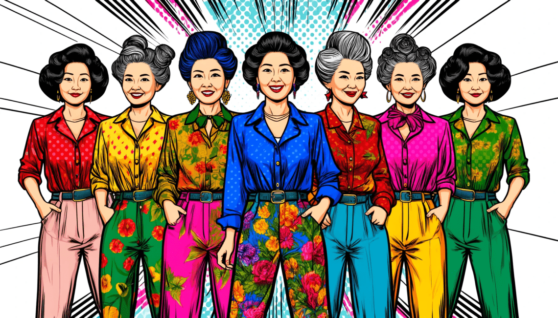 Korean ajumma pop art