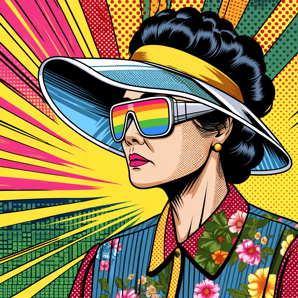 Korean ajumma pop art