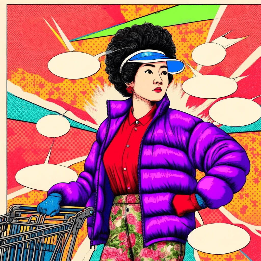 Korean ajumma pop art