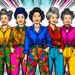 Korean ajumma pop art