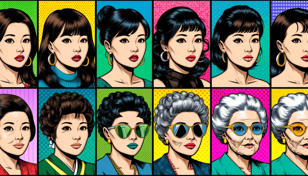 Korean ajumma pop-art