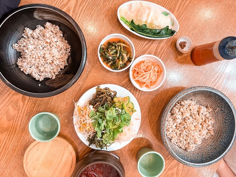 Korean food, boribap (보리밥)