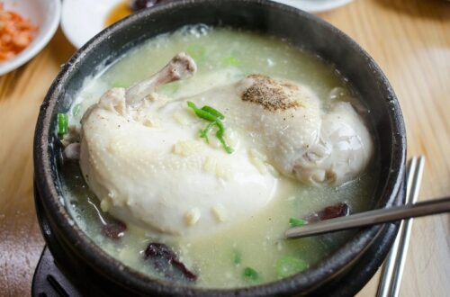 Korean food, samgyetang, Korean chicken soup