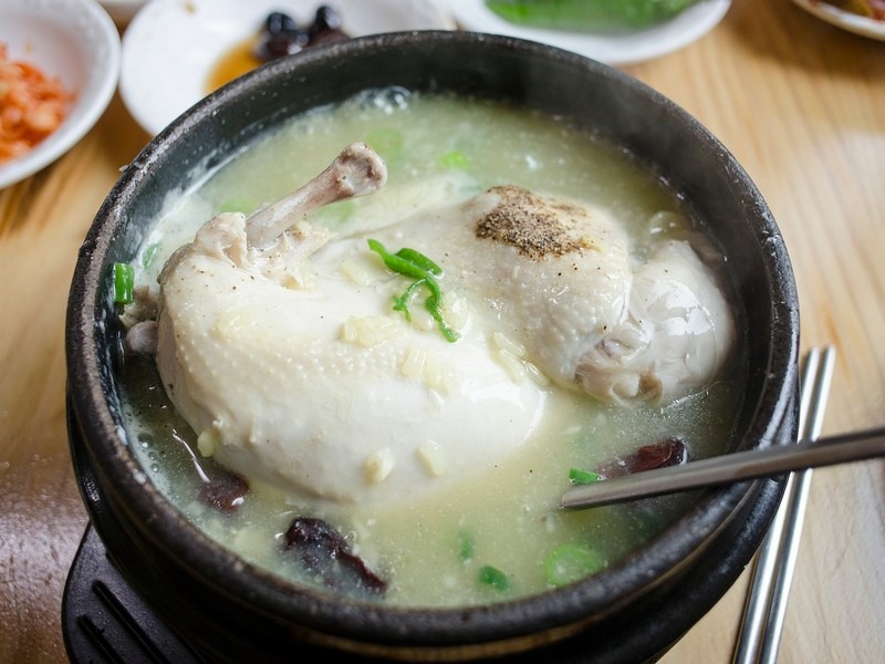 Korean food, samgyetang, Korean chicken soup