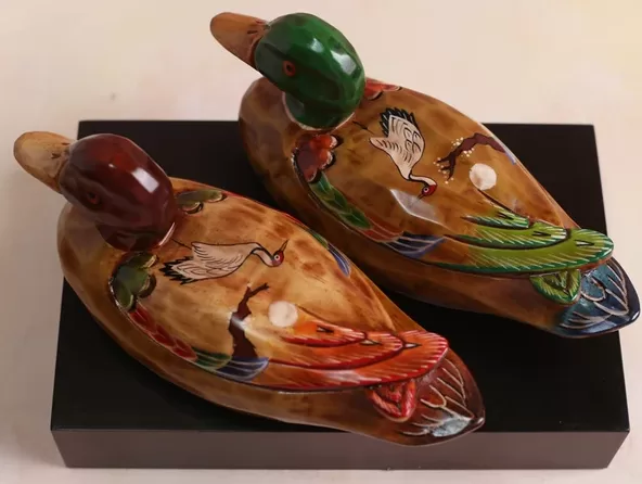 Korean wooden wedding ducks, Korean gift, common wedding gifts in Korea
