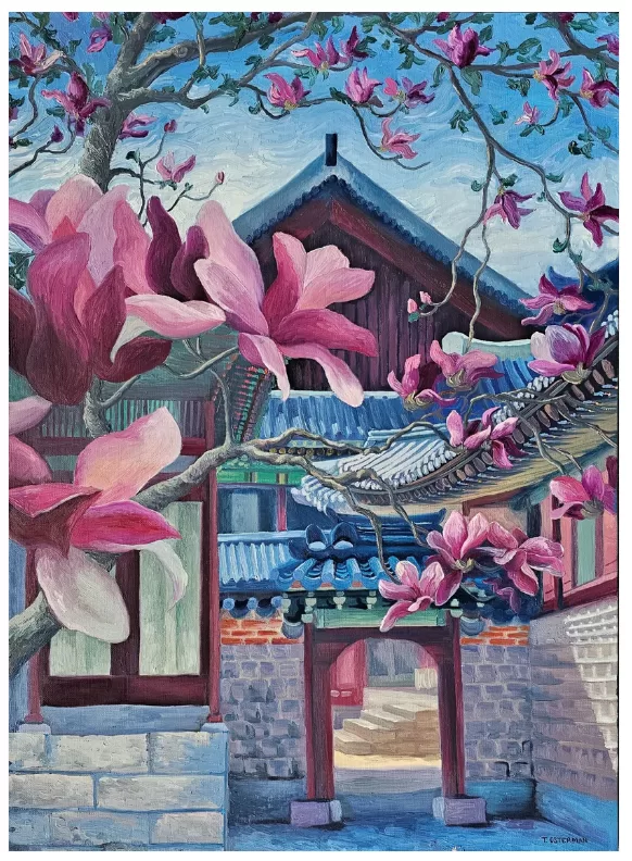 Tahni Osterman painting, oil painting of Korea