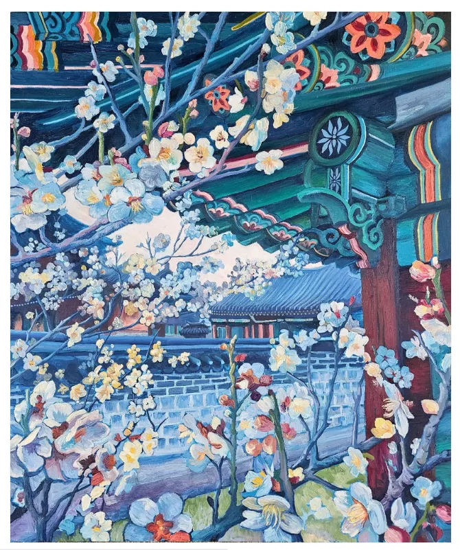 Tahni Osterman painting, oil painting of Korea