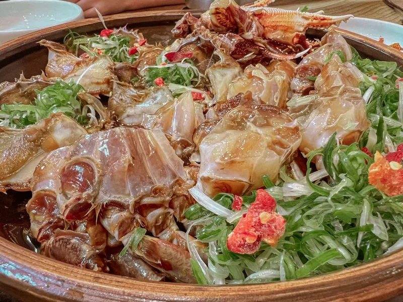 ganjang gejang (간장계장), or soy sauce marinated raw crab, Korean food