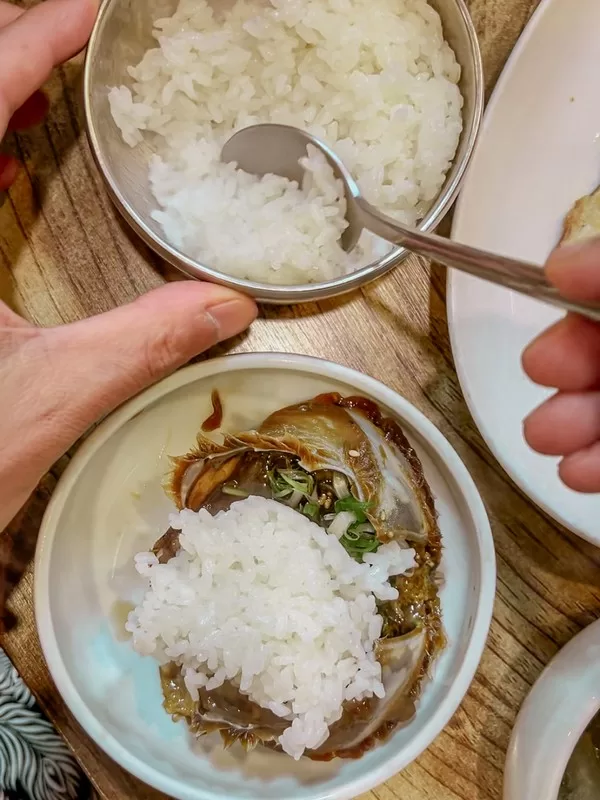 ganjang gejang (간장계장), or soy sauce marinated raw crab, Korean food