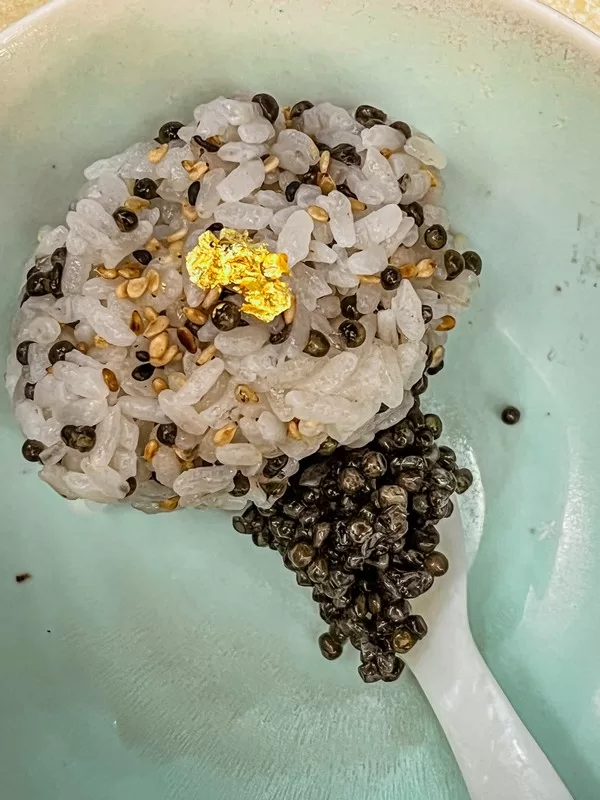 Kahi Caviar Cooking Class, Gangnam, Seoul, Korea; Caviar and rice