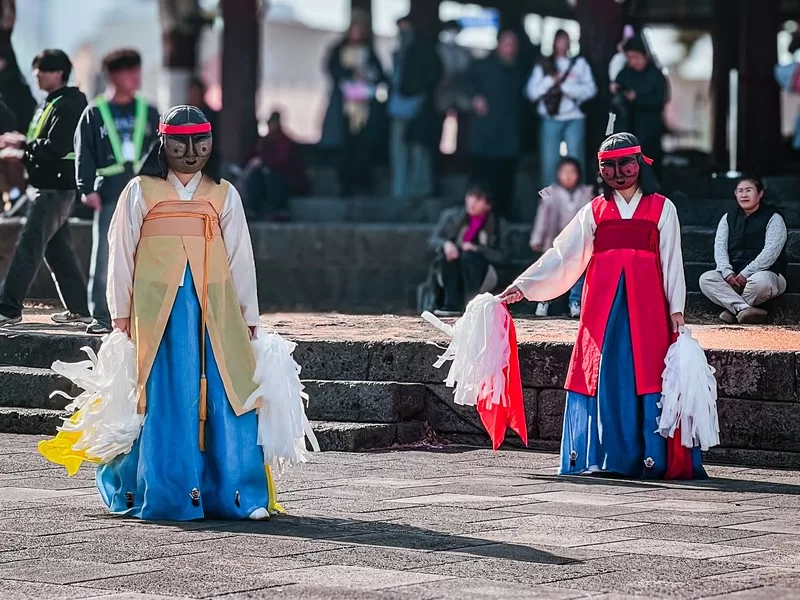 Tamnaguk Ipchungut Nori, Traditional Korean mask, tal, Ipchun, Jeju-si, Jeju-do, Korea